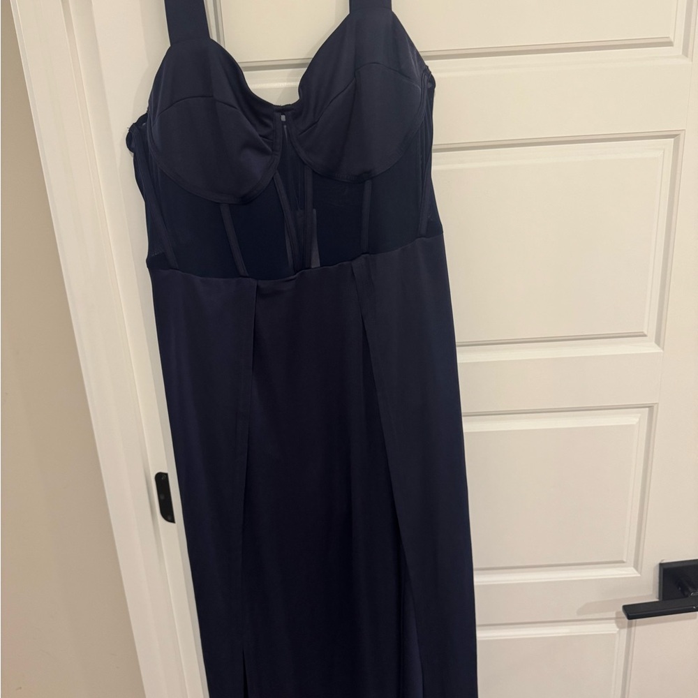 Chic Navy Blue Formal Dress